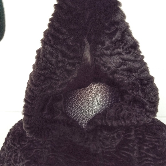 Koan Outerwear Jacquard Faux Fur Coat/Jacket SzXL - Picture 3 of 8